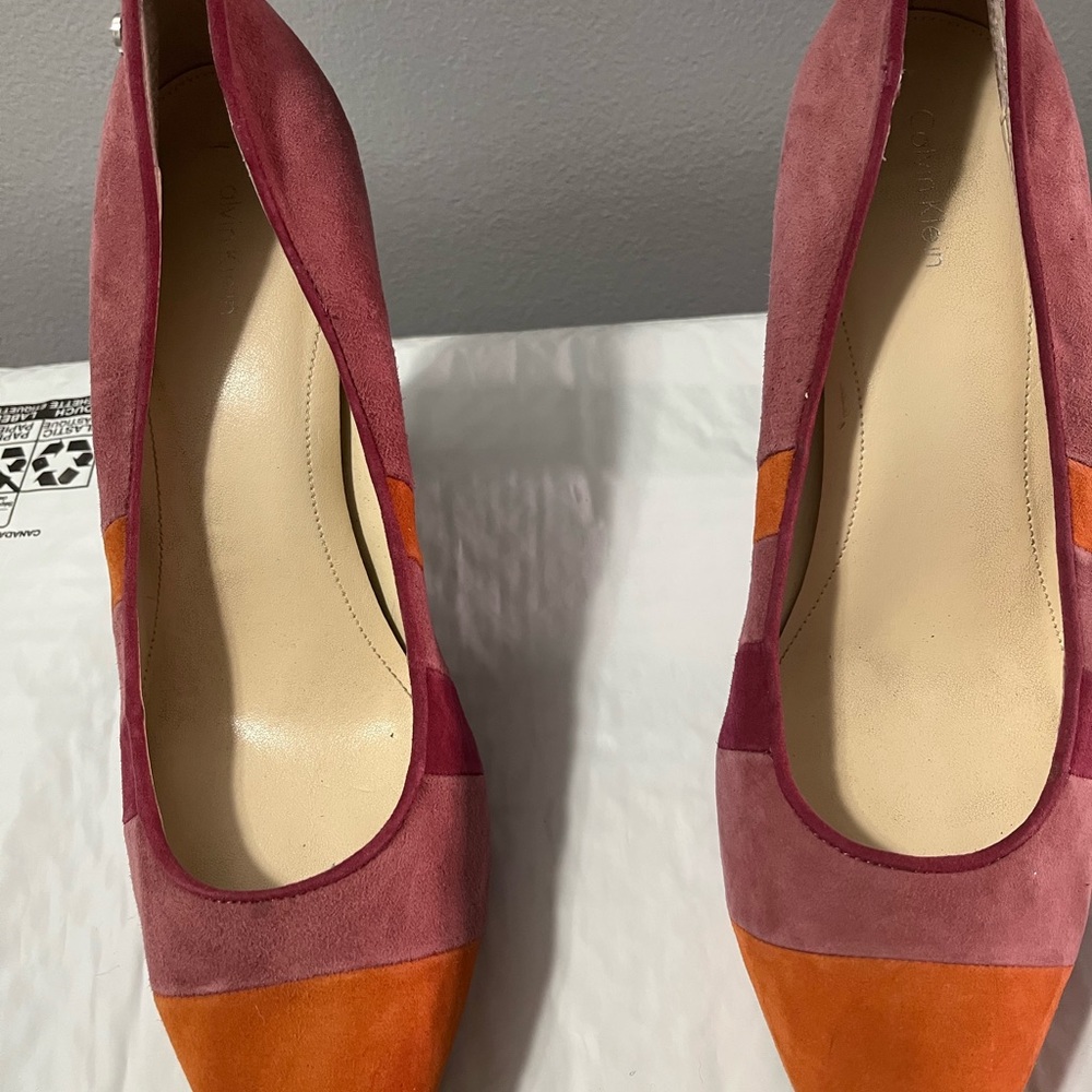 Suede heels